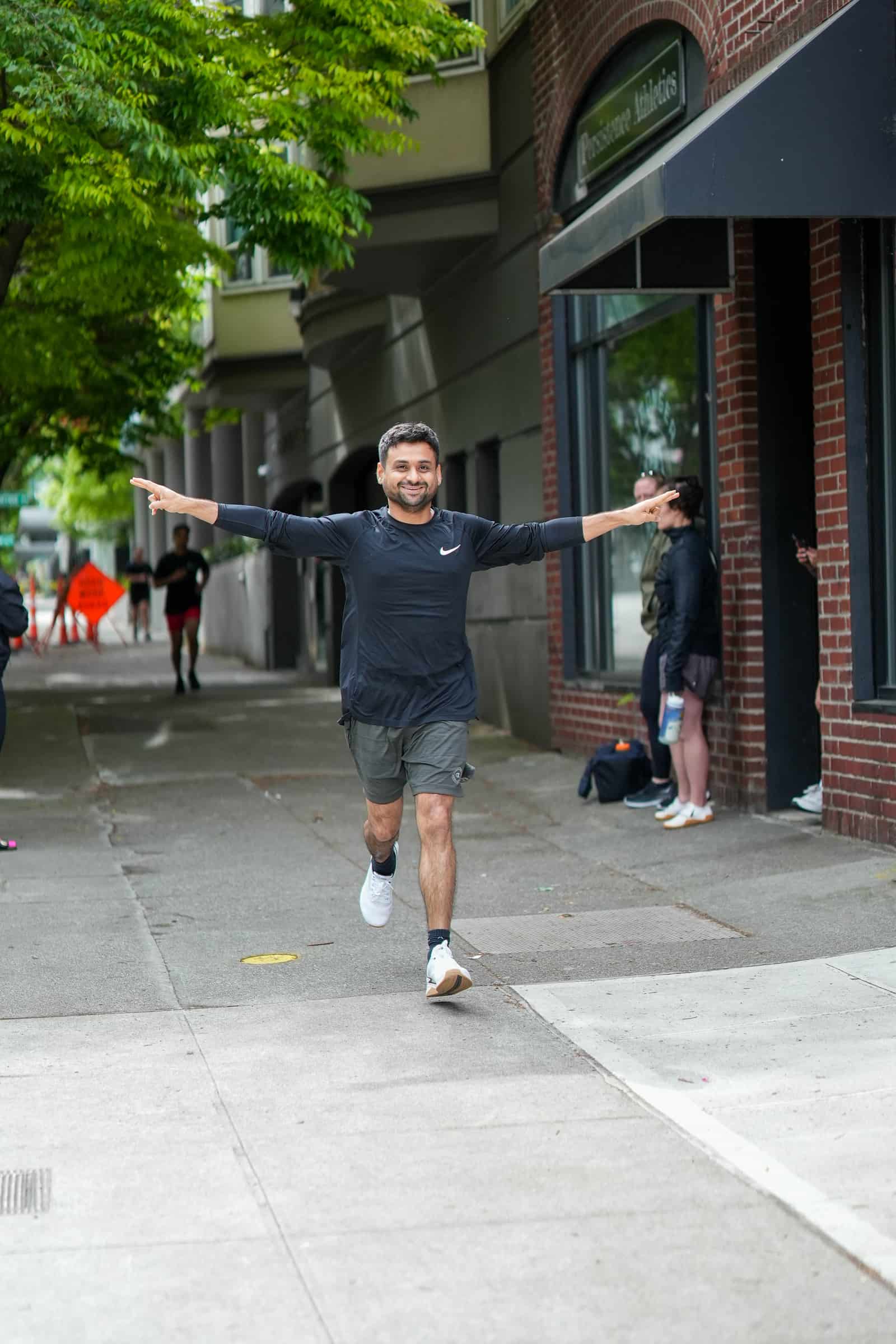 Members warming up before a class at Persistence Athletics, Belltown Seattle